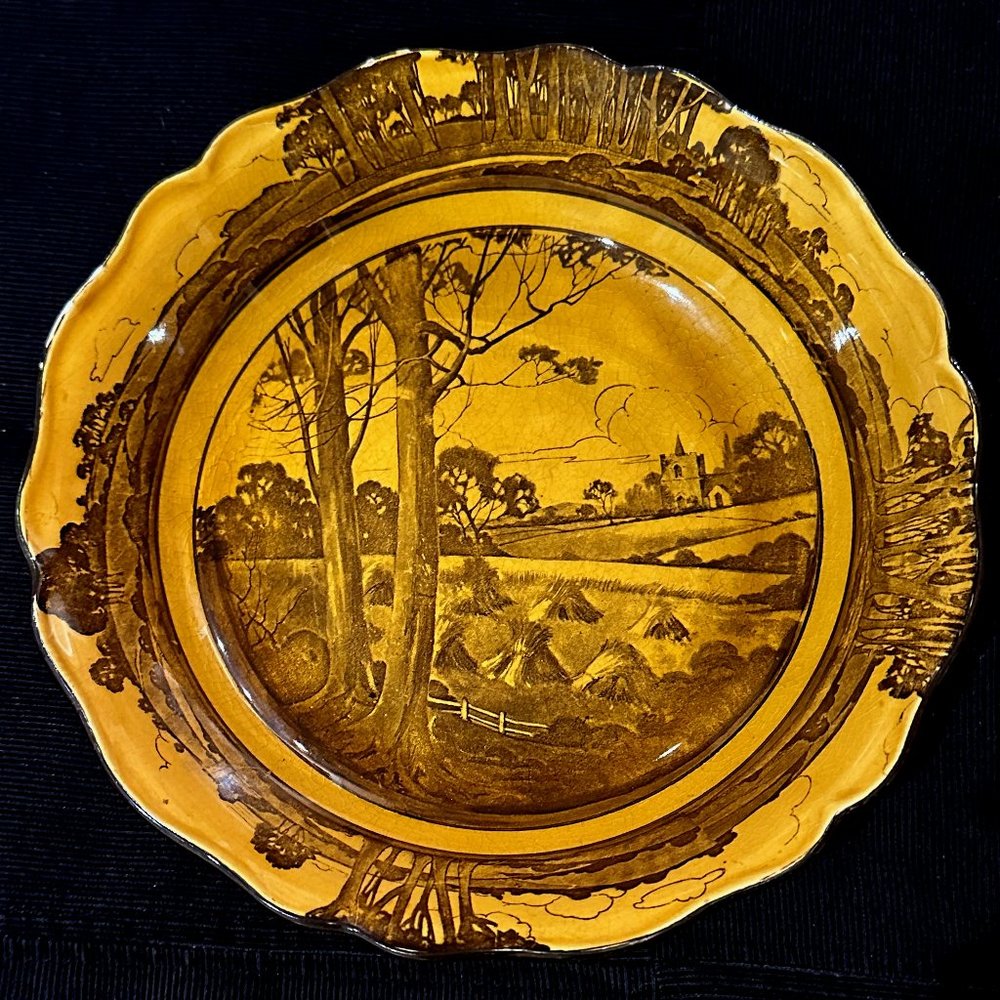 RARE ANTIQUE SERVING BOWL BY ROYAL DOULTON ENGLAND